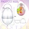 8 Pcs Giant Easter Egg 10 Inch Jumbo Plastic Eggs with Handles, Clear Large Baskets Fillable Oversized Bunny Egg Shaped Buckets
